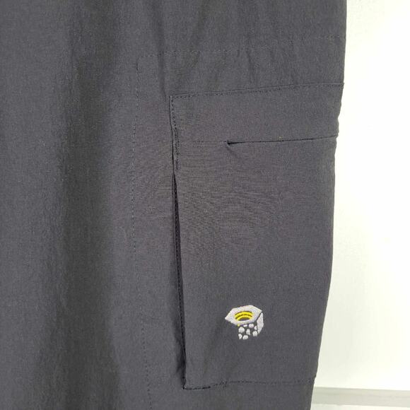 Mountain Hardwear Pants Womens Size 12 Black Hiking Climbing Convertible Zip Off - Picture 5 of 10